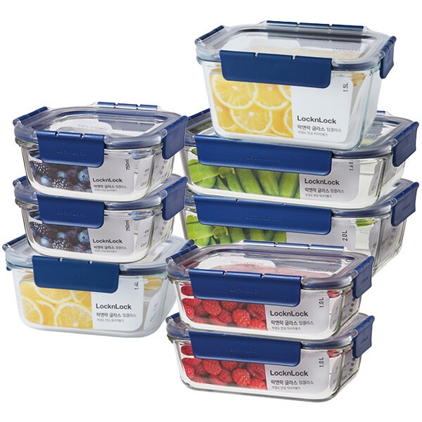 耐熱性/ガラス密閉容器/大容量/ガラス食品容器