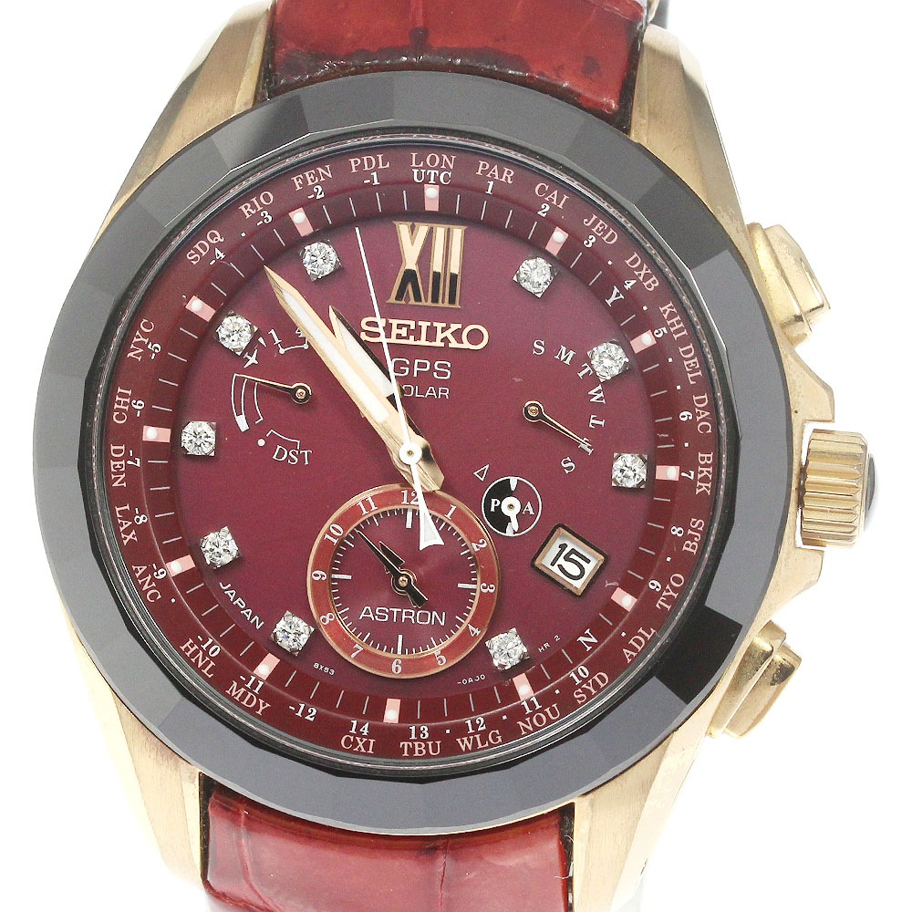 セイコー SEIKO SBXB080/8X53-0AM0-2 アストロン 9Pダイヤ 500本限定 GPS ソーラー電波 メンズ 良品 内箱保証書付き_791933【中古】