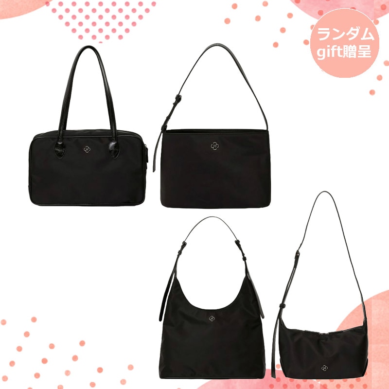 ナイロンバック ブラックカラー 4タイプ 公式 正規品 テールバックルナイロン ホーボーバッグ アイビーナイロンショルダーバッグ セージナイロンスクエアバッグ クローバー ナイロンショルダーバッグ 9,787円