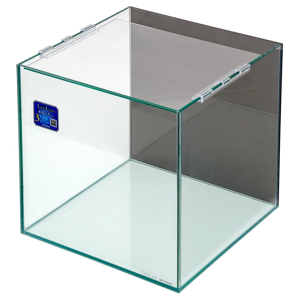 クリスタルキューブ３００（３０X３０X３０ｃｍ）バックスクリーン（クリアグレー）貼付済み　３０ｃｍ水槽　小型水槽　ガラス水槽　お一人様２点限り　ＣＲＣ10―11―01―30―00