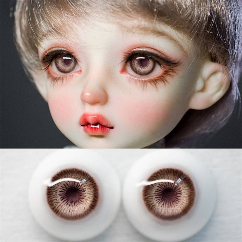 BJD ドールアイ ドール用 石膏アイ チョコレート色 10/12/14/16/18/20/22/24mm SD/MSD/幼SD人形用アイ