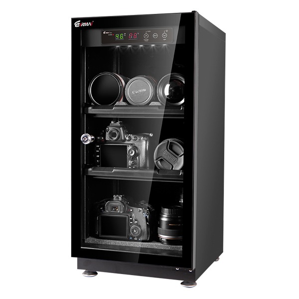 防湿庫 除湿庫 保管庫 容量 50L ドライボックス ドライキャビネット ショーケース 防湿ケース 機材 液晶湿度 温度計 収納 静音 無振動 乾燥剤不要 カビ対策 ###防湿庫DYC-50###