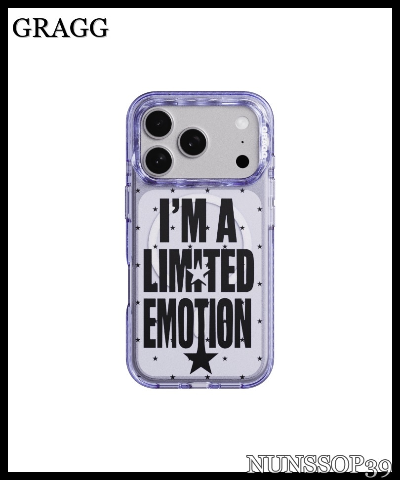 GRAGG MAGSAFE LAYERS FRAME CASE CLEAR PURPLE - LIMITED EMO