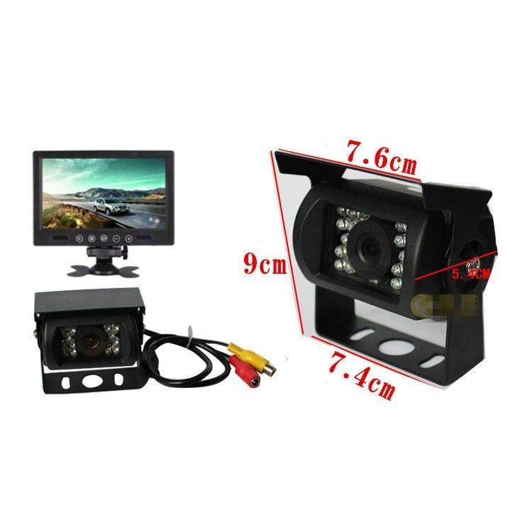 9インチモニターとバックカメラ 24V専用 バックカメラセット 20Mケーブル　トラックバス重機等対応　omt90set