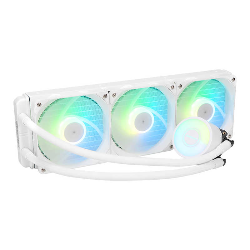 OWLTECH　水冷クーラー360mm ホワイト　OWL-LCP360ARGB-WH