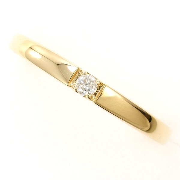 K10 10金 YG リング 10.5号 ダイヤ 中古