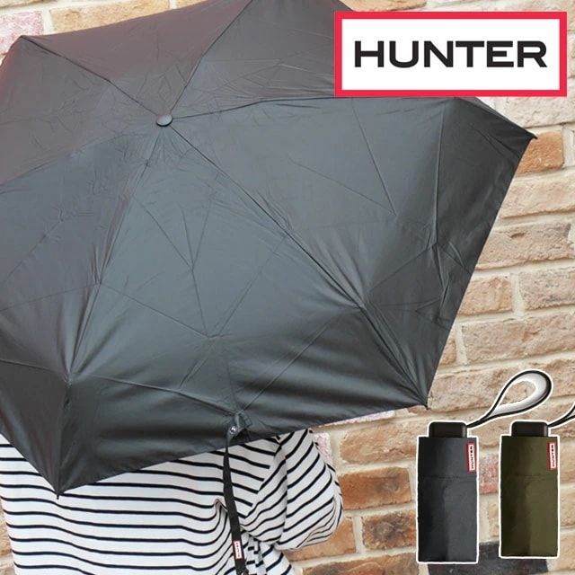 ハンター 折り畳み傘 メンズ UAU7010UPN オリジナル ミニ コンパクト アンブレラ レディース 折りたたみ傘 かさ 防水 撥水 折畳傘 軽量 小さい 梅雨対策 ブラック ネイビー オリーブ