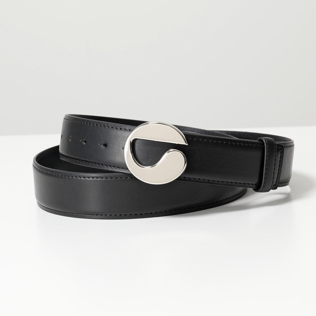 Coperni コペルニ ベルト LOGO LEATHER BELT COPBE01405C レディース レザー メタルロゴ バックル BLACK