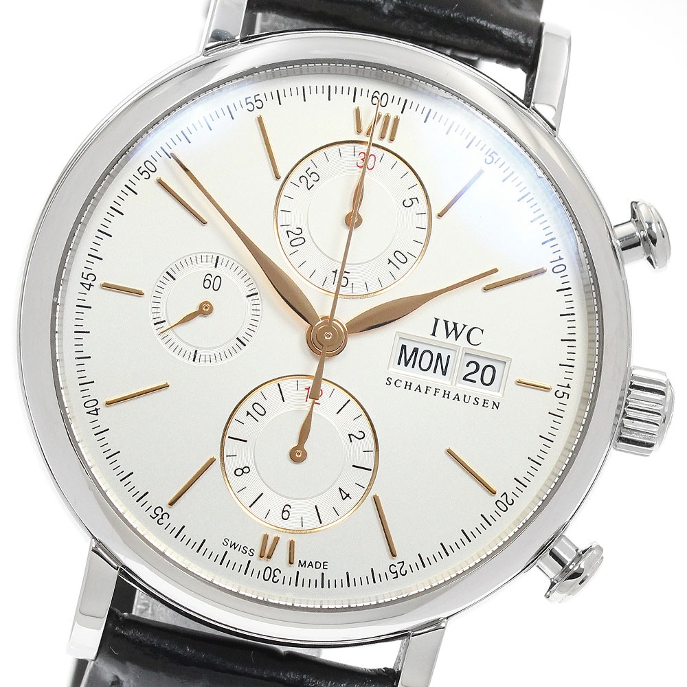 IWC IWC SCHAFFHAUSEN IW391031 ポートフィノ デイデイト クロノグラフ 自動巻き メンズ 保証書付き_949320【中古】