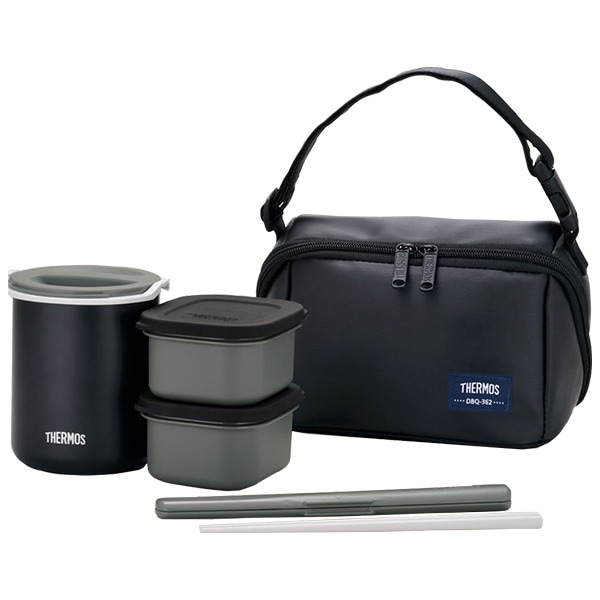THERMOS サーモス 保温弁当箱 マットブラック ごはん量：お茶碗約1.8杯分 男性向け 軽量 コンパクト 5,557円