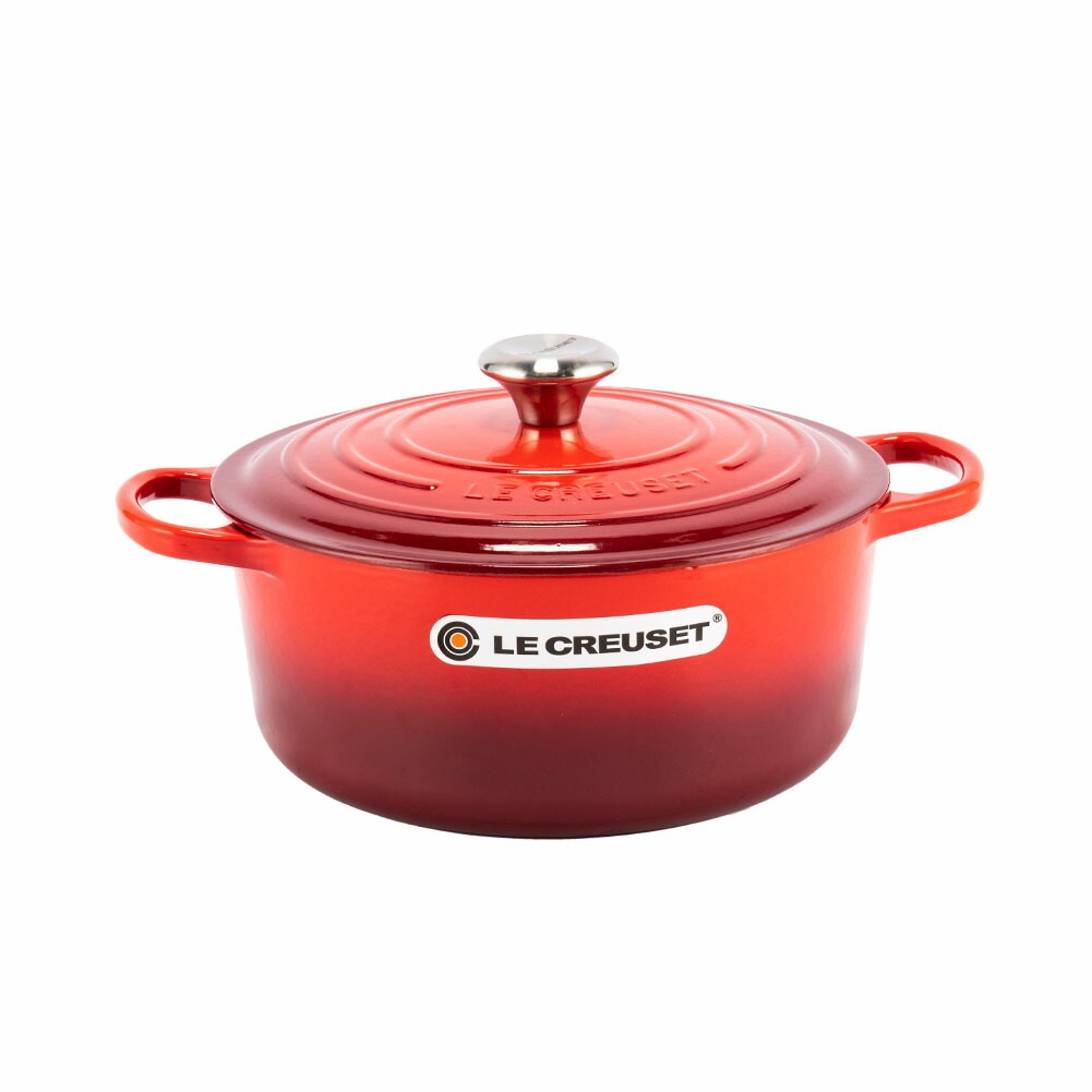 ルクルーゼ 両手鍋 シグニチャー ココットロンド 26cm 260mm ホーロー鍋 おしゃれ Cocotte Rotonda Evo キッチン用品 IH対応 大きめ かわいい
