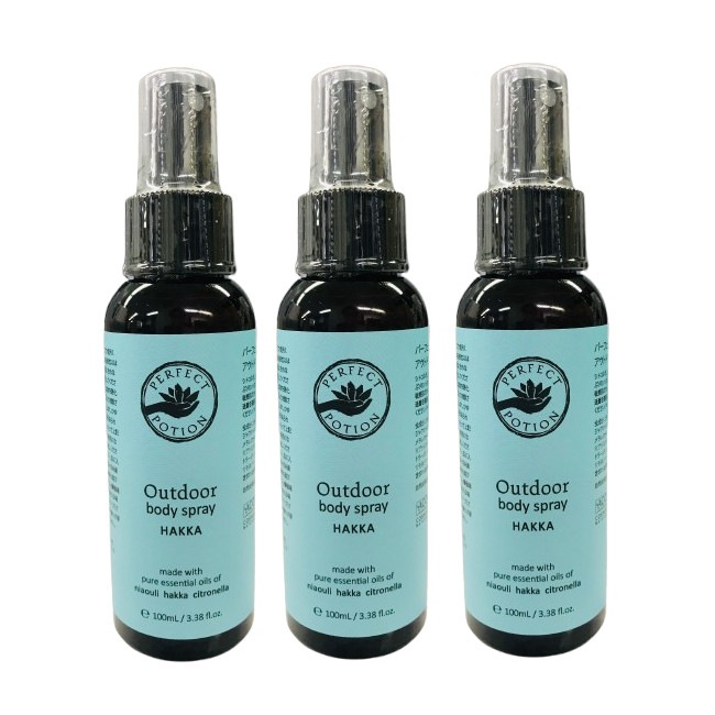 アウトドアボディスプレー ハッカ 100ml 3本セット 5