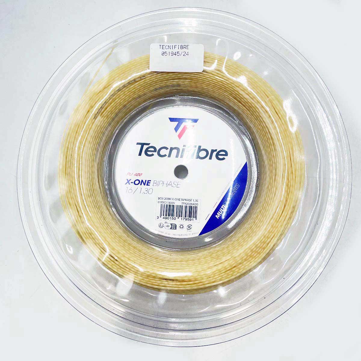 【中古・未使用品】テクニファイバー Tecnifibre 硬式 テニス ストリング ガット X-ONE BIPHASE エックスワン バイフェイズ 200ｍ ロール ナチュラル 01RXO130XN 22,365円