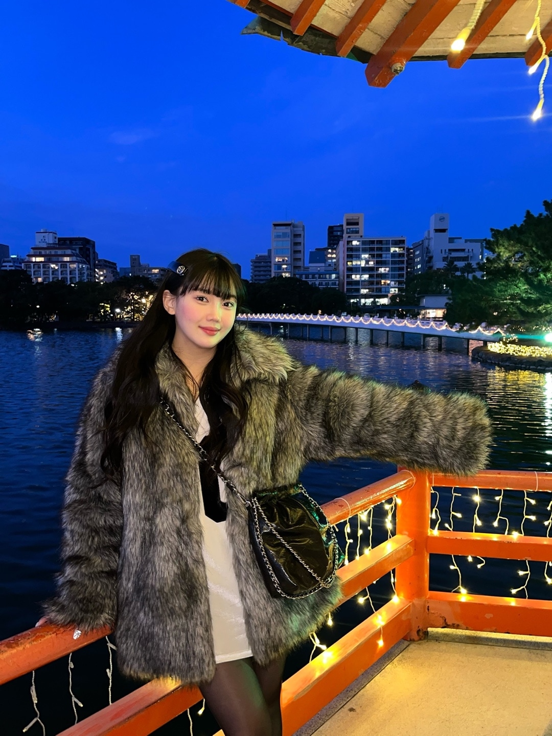 (冬おすすめアイテム!!) ツートン フォックスファー ハイネック ジャケット