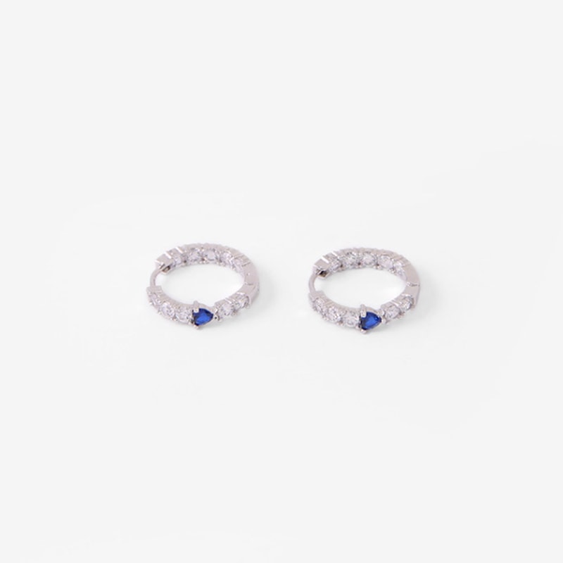 [Monsta X ジュホン 着用] Rudia Sapphire Earring 韓国アクセサリー