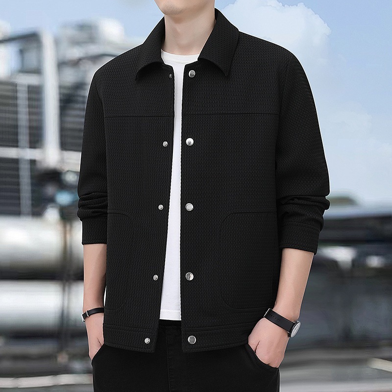 2024春新作メンズジャケット スリムトレンド百ラペルジャケット メンズトップス