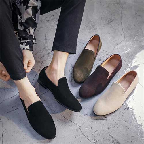 【即日発送】モカシン メンズ 革靴 ローファー スエード調 ドライビングシューズ デッキシューズ シューズ