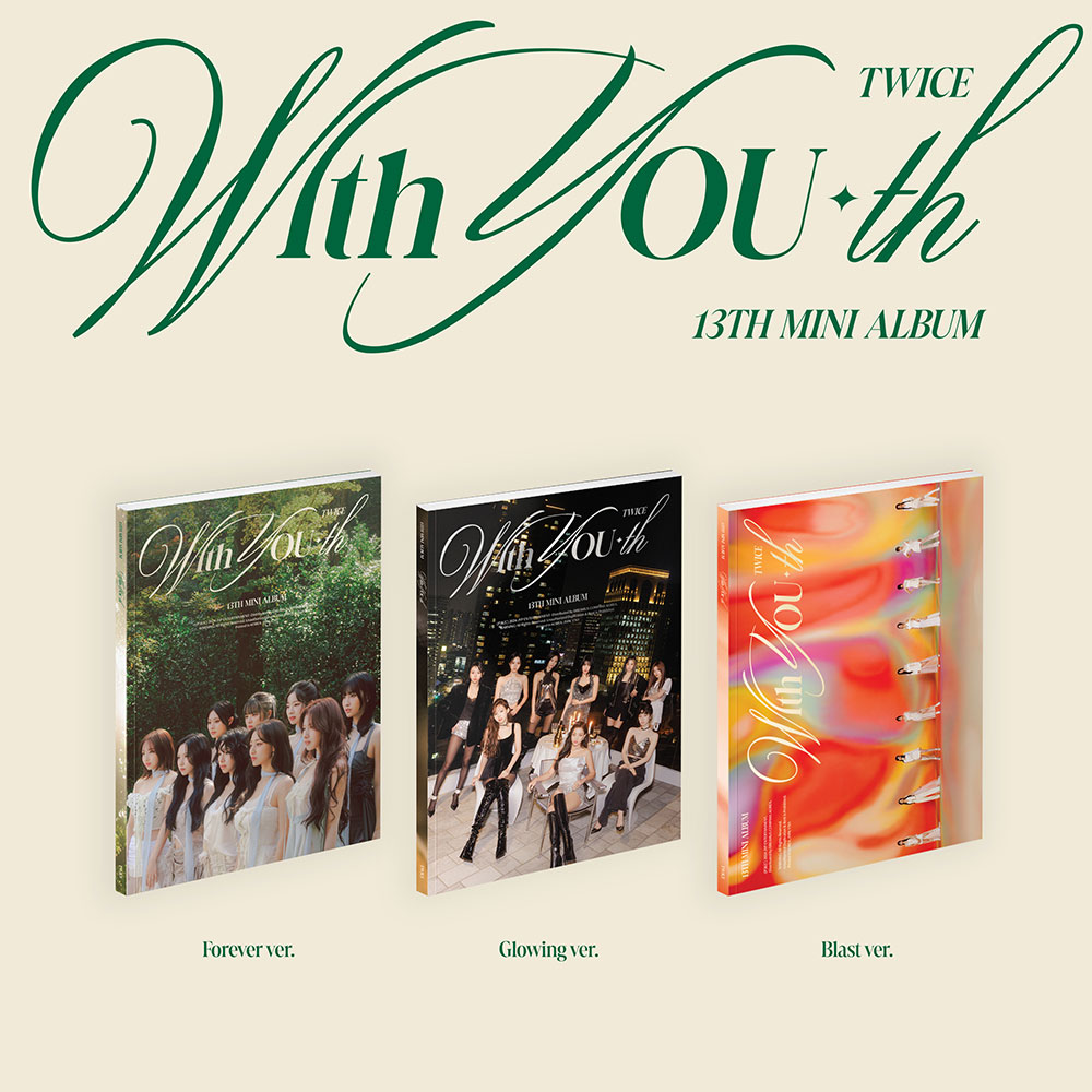 TWICE ミニ13集 [With YOU-th]3種のうち1種 ランダム発送(未開封新商品)