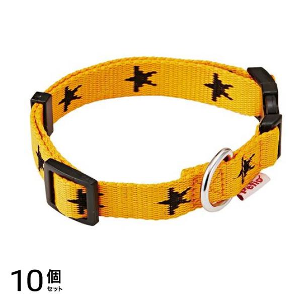 ペティオ メリカジ スターカラー M 中型犬用首輪 オレンジ 1本入 (W55435) 10個セット