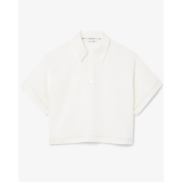 （女性）26SS リネンブレンドポロトップ CF0061-56G 70V (オフホワイト)