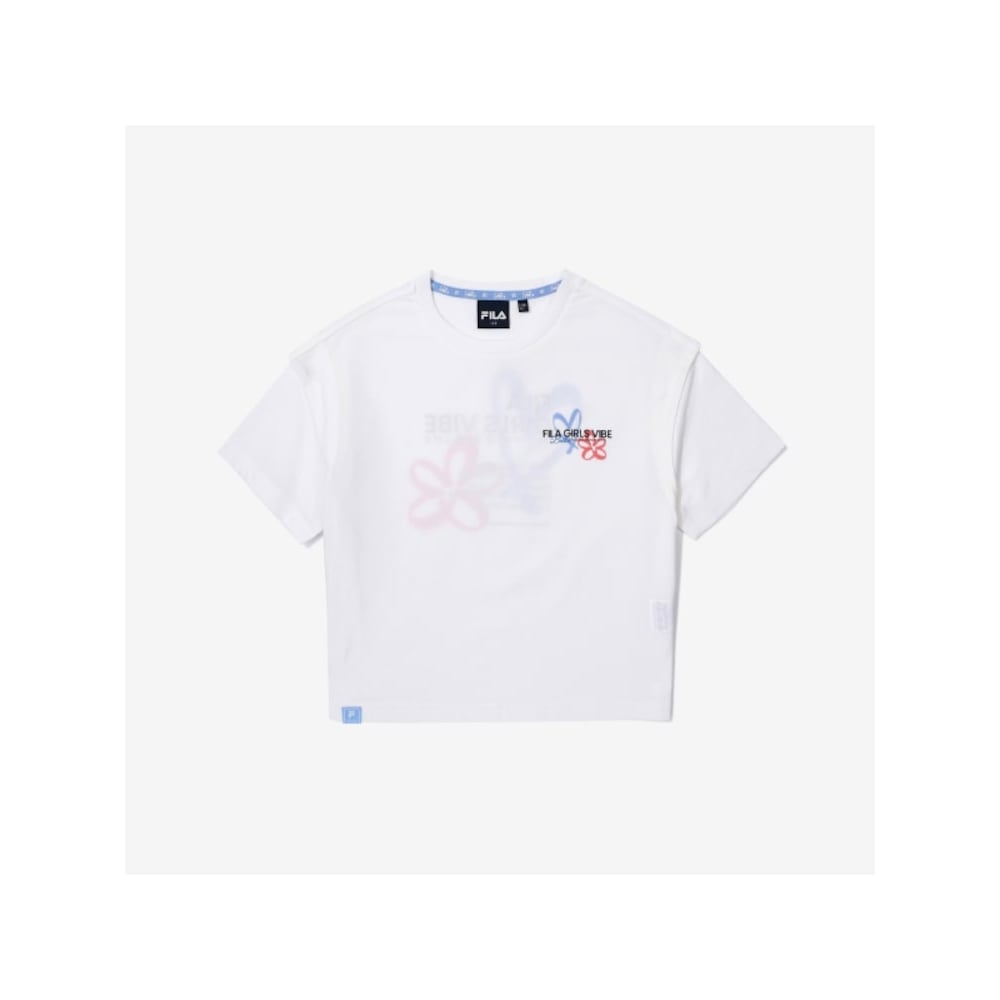 [FILA KIDS] ガールズグラフィック T シャツ (FK2RSG2304F_OWH) Q0ZFK2RSG2304FOWH 5,390円