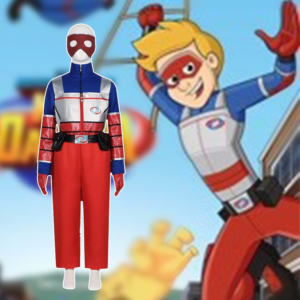 スーパーキッズアドベンチャーコスプレ衣装キッズデンジャーアニメロールプレイコスプレステージ衣装