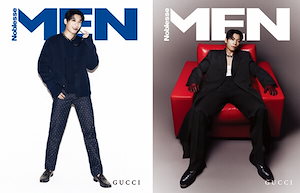 [8月号] MEN Noblesse 表紙 : Wi Hajun / Won Jina / Isaac Hong / 表紙2種 ランダム / 韓国 雑紙