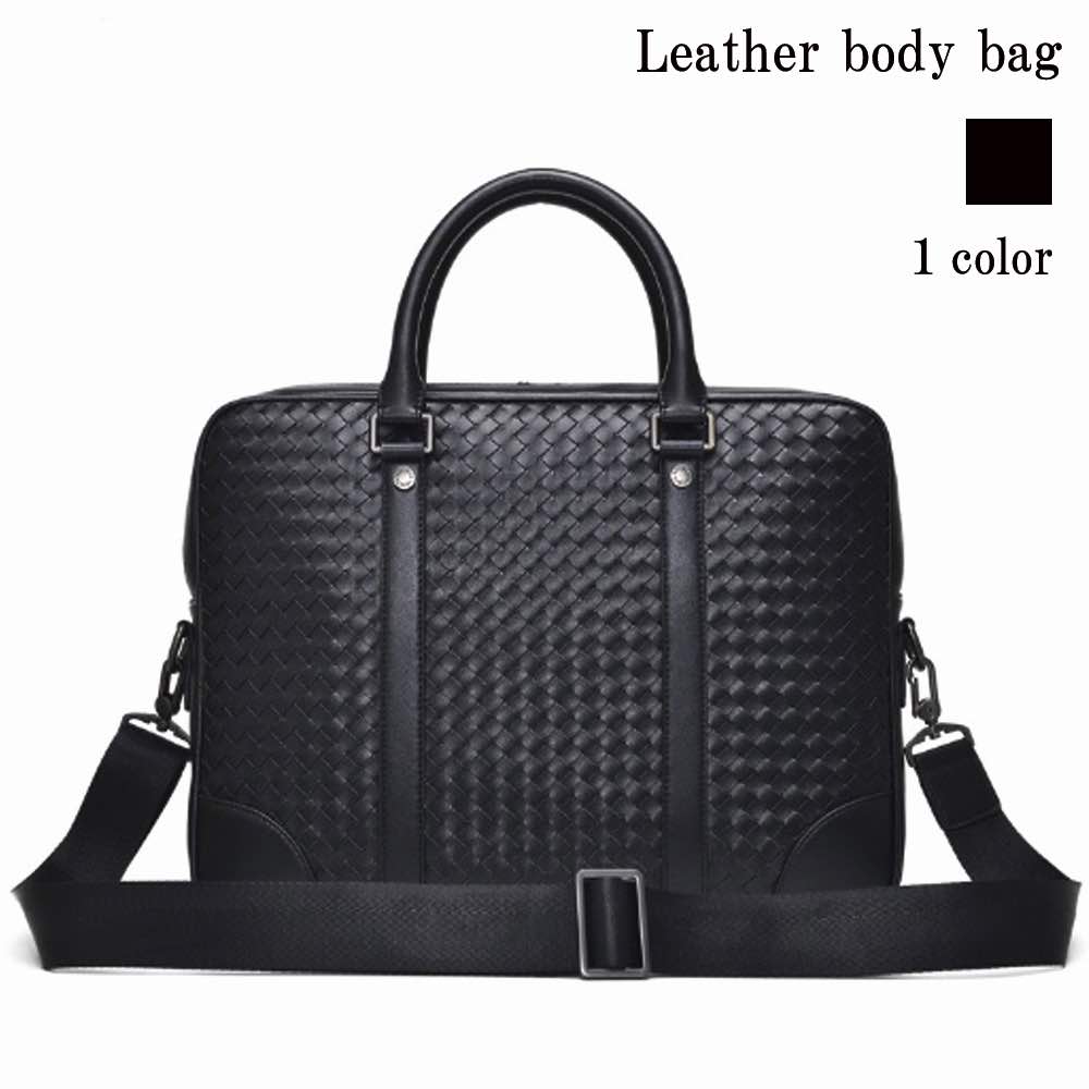 ビジネスバッグ メンズ 2way編み込みレザーバッグ 15インチ 黒 軽量 ブリーフケース 秋 パソコン 3WAY 本革 40代 ハイ レザー 冬 男子 バッグ トートバッグ 30代 安い A4 ビジ