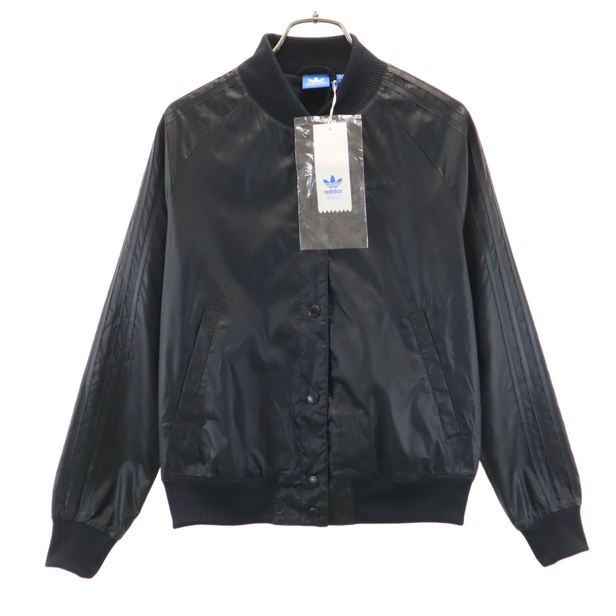 未使用 adidas Originals アディダスオリジナルス カレッジ ジャケット S ブラック ブルゾン レディース 古着