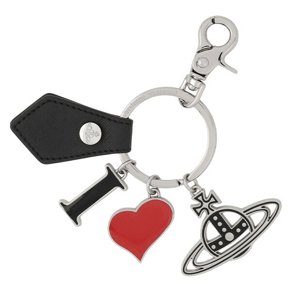 メンズ BIOGREEN SAFFIANO I LOVE ORB キーホルダー 149706KR82