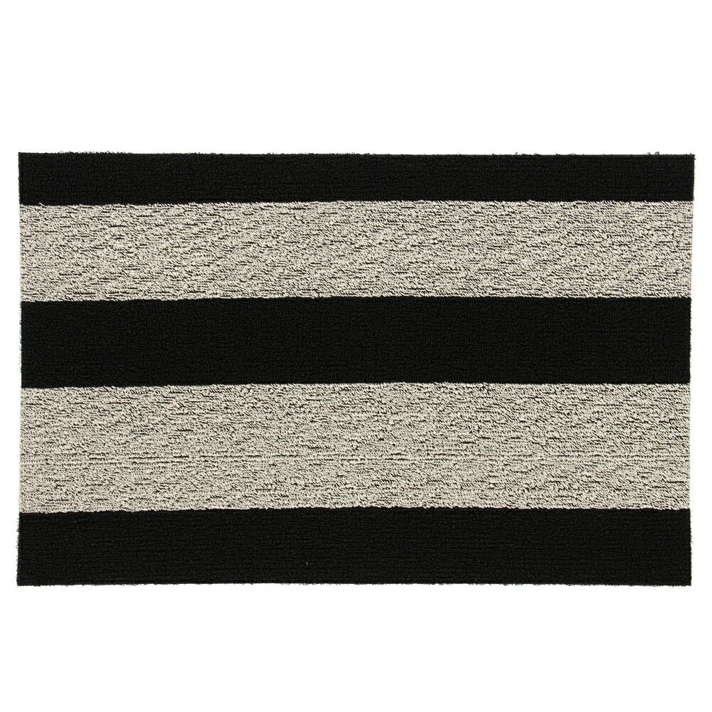 ボールド ストライプ シャグ 玄関マット ドアマット 200S