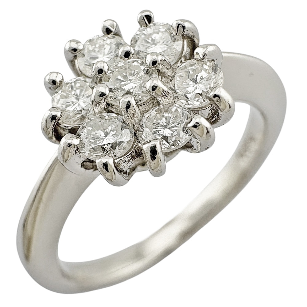 リング 指輪 11号 Pt900プラチナ ダイヤモンド 中古 美品