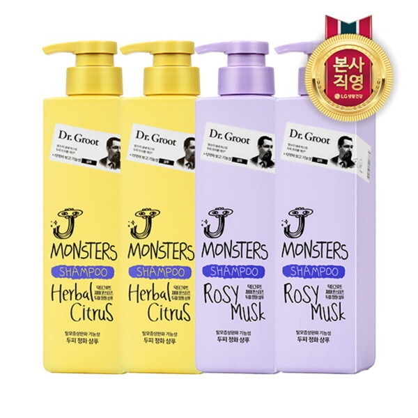 ドクターグルート ジェイモンスターズ シャンプー 400ml×2本/2種択1 (ムスクの香り/シトラスの香り)
