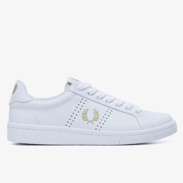 男女兼用 (FRED PERRY) B721 レザー ホワイト レザー スニーカー_SFPU2314321_134