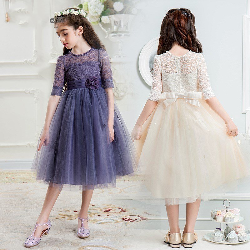 子供ドレス 女の子 春夏秋冬 高級感 ピアノ発表会 ロング ドレス 結婚式 キッズ フォーマル ドレ