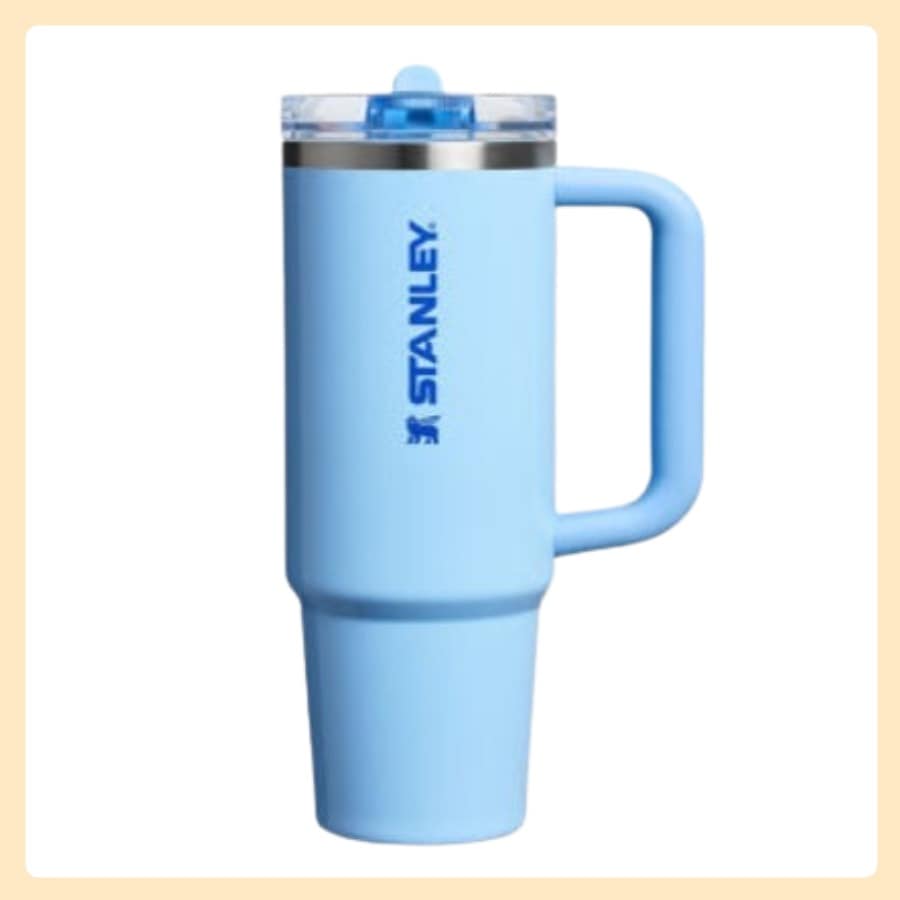 [正規品] クエンツァ プロツアー フリップ ストロー タンブラー 1.18L (コーンフラワーブルーグロス)