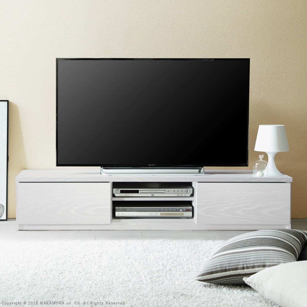 テレビ台 ローボード ラック 棚 木目 おしゃれ 北欧モダン 引き出し 背面収納 キャスター 幅150cm