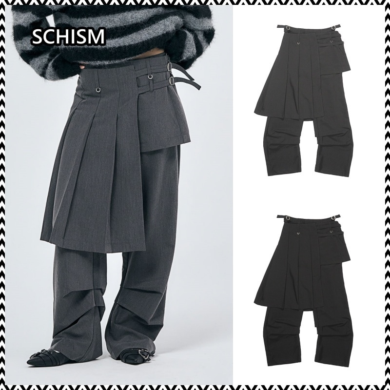 SCHISM ASYMMETRY SKIRT SLACKS