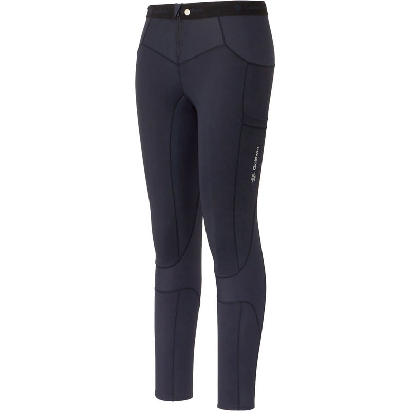 C3fit(シースリーフィット) フォーカスサポートロングタイツ ボディーケア ストレッチパンツ (gcw14158-bk)