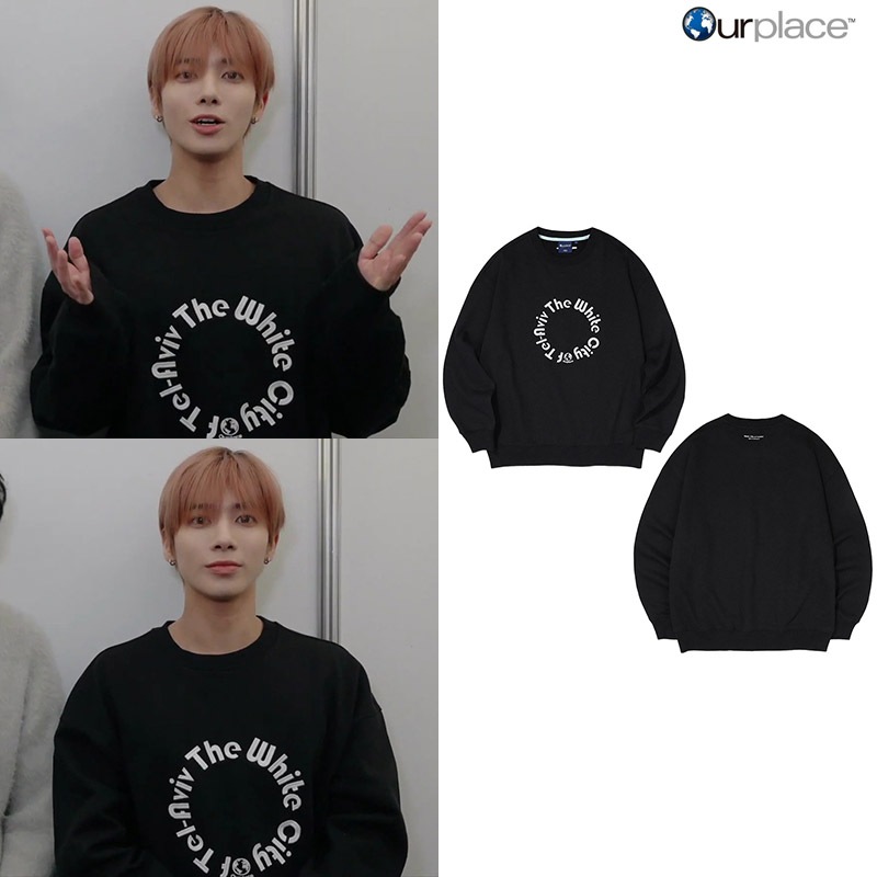 【TXT テヒョン着用】 White Movement Sweatshirt(起毛)