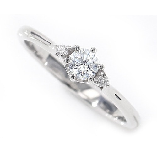 スワロフスキー 直径4ｍｍ 指輪 エンゲージリング K18ゴールド仕上げ プラチナ仕上げ　全2色 8,760円