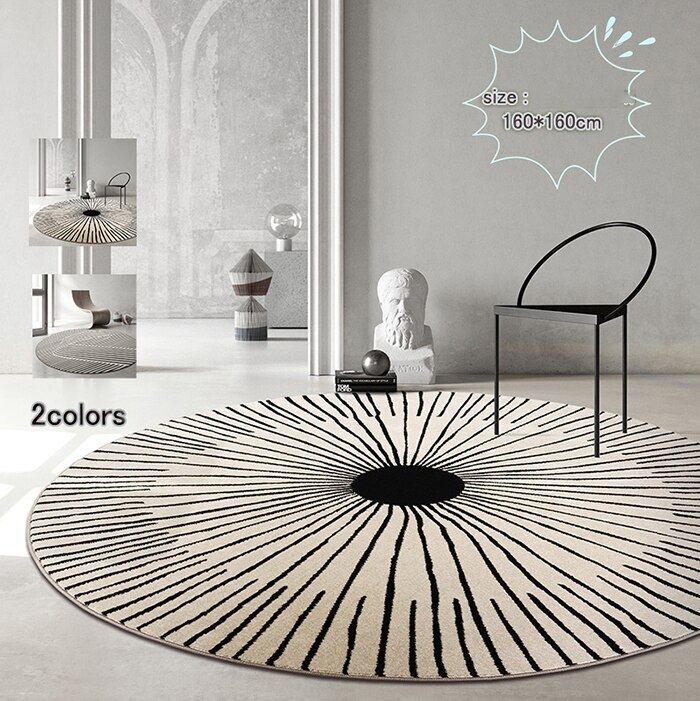 160*160cm ラグ ダウンリンク ラグマット 洗える 北欧 おしゃれ 夏用 シャギーラグ マッ