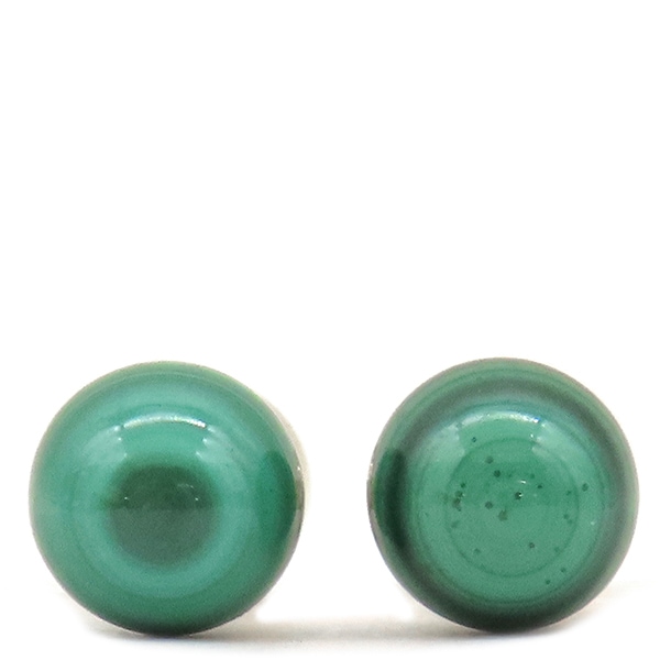 ティファニー Tiffany & Co カフス K14YG マラカイト グリーン×イエローゴールド T&Co. Au585 14K マラカイト 緑 カフリンクス カフスボタン ボール バーベルタイプ