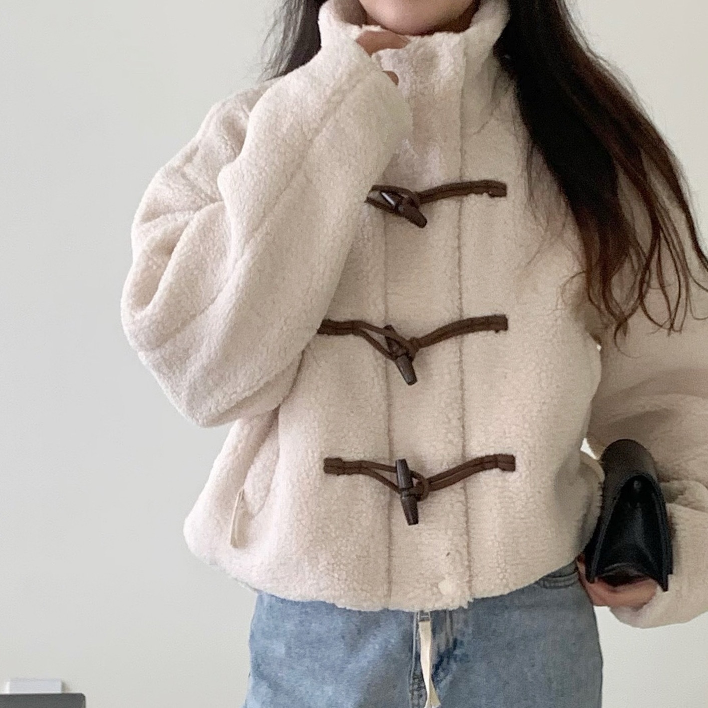 (裏地キルティング) ピーナッツ ボア ベア ウィンター トッポッキ ジャケット コート