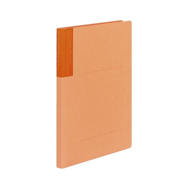 (まとめ) コクヨ ソフトカラーファイル A4タテ 150枚収容 背幅18mm オレンジ フ-1-4 1セット(10冊) (×3セット)