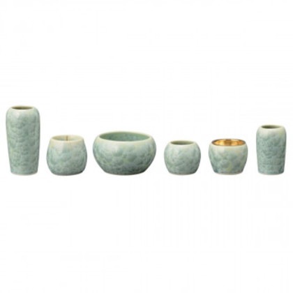京都 花結晶II 6点セット 清水焼 浅緑 321h00g900072