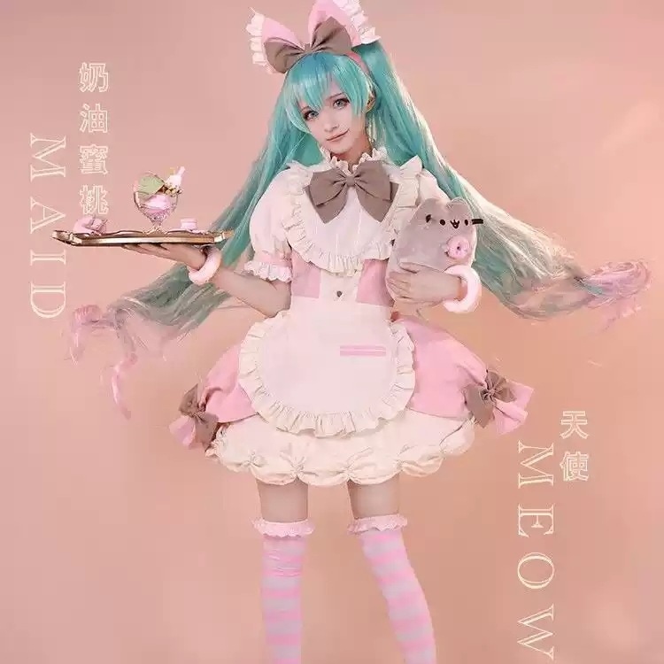 初音ミク 風 VOCALOID はつね ミク かわいい 猫耳 miku コスプレ衣装 ウィッグ cosplay 変装 仮装 コスチューム 撮影 祭り