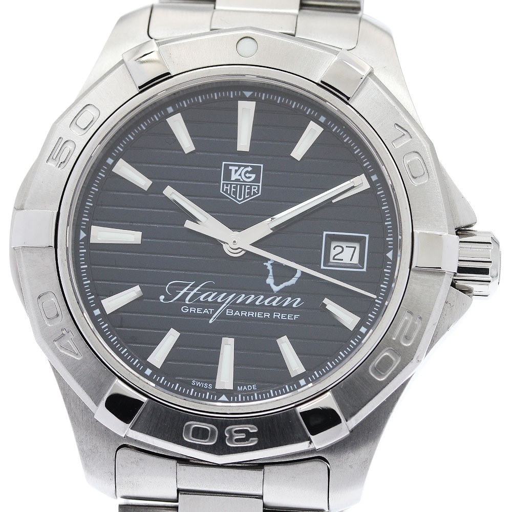 タグホイヤー TAG HEUER WAP201Y.BA0830 アクアレーサー ダイビング ヘイマンアイランド 自動巻き メンズ 良品 保証書付き_950989【中古】