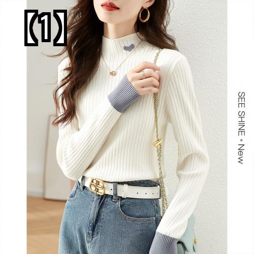 ニット レディース トップス セーター 厚手 暖かい 秋冬 シャツ フリース 白 黒 アプリコット