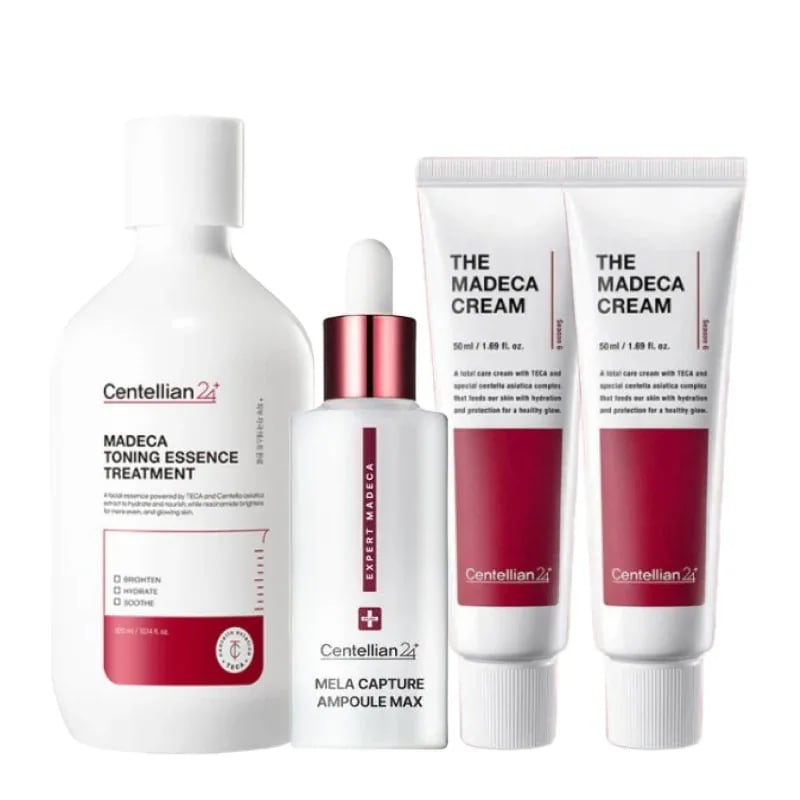 マデカ 4点 スキンケアセット（トーニングエッセンストナー300ml + メラキャプチャーアンプルマックス45ml + ザマデカクリーム50mlx2個(シーズン6)